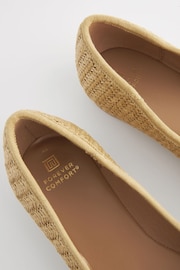 Natural/Gold Extra Wide Fit Forever Comfort® Ballerinas Shoes - Image 3 of 3