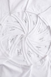 White 10 pack V-Neck T-Shirts - Image 4 of 8