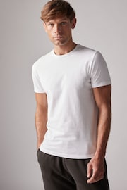 White 10 pack Slim Fit T-Shirts - Image 2 of 8