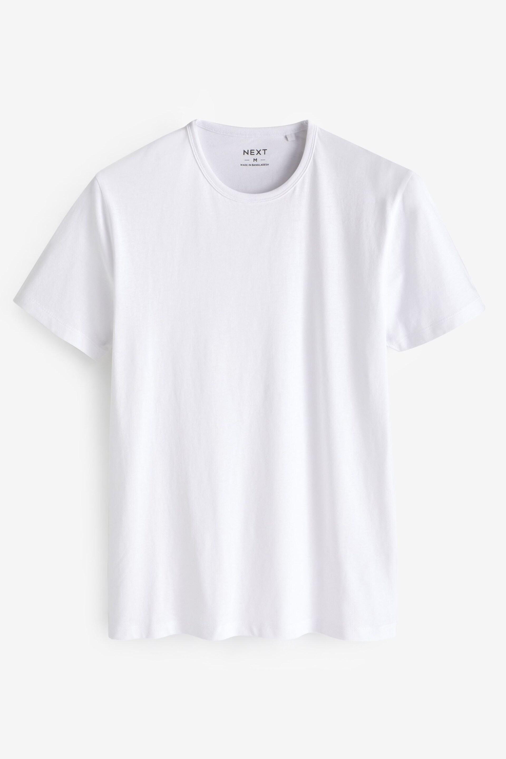 White 10 pack Slim Fit T-Shirts - Image 5 of 8