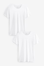 White 2 Pack Signature Bamboo T-Shirts - Image 1 of 5