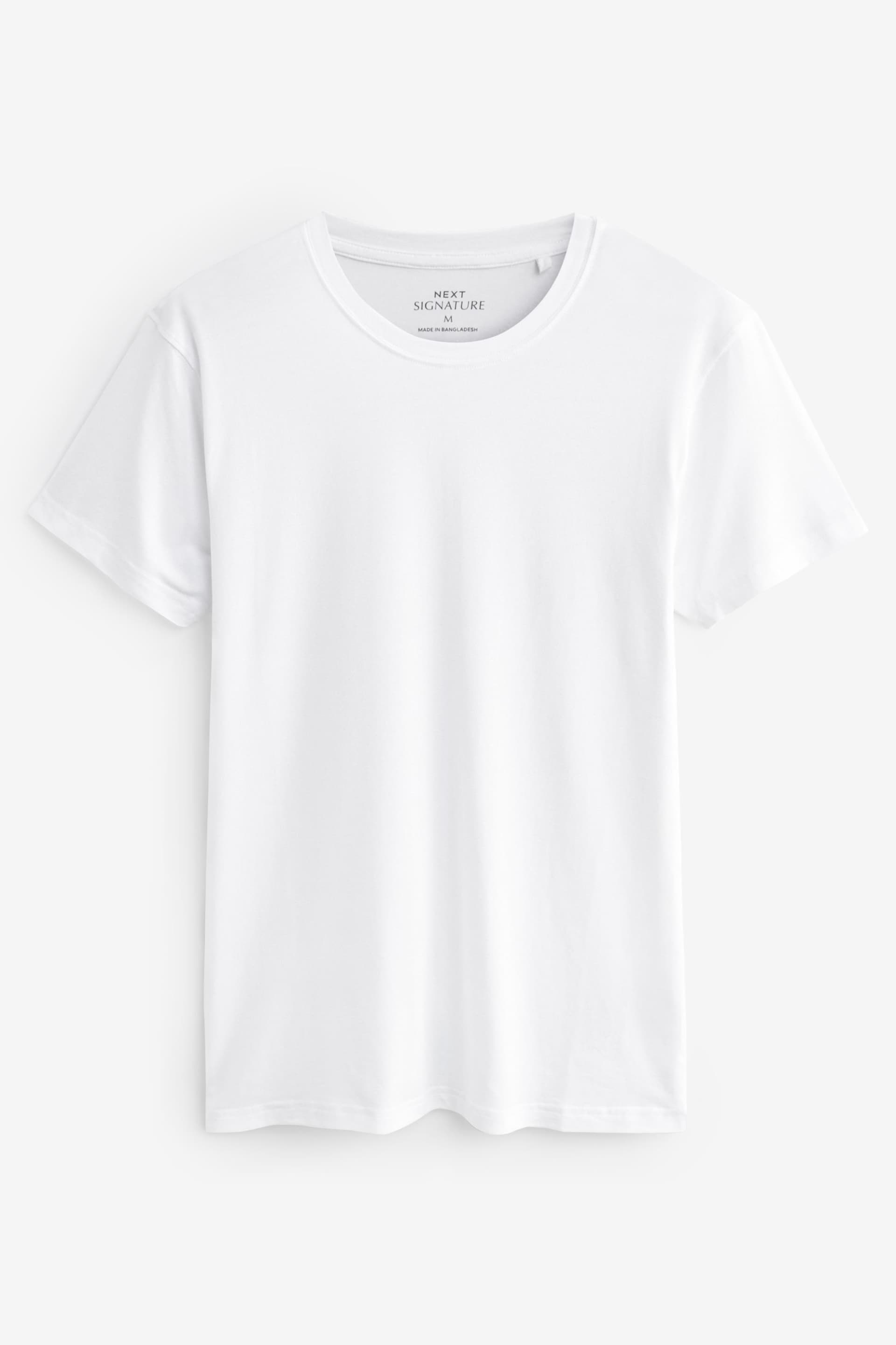 White 2 Pack Signature Bamboo T-Shirts - Image 2 of 5