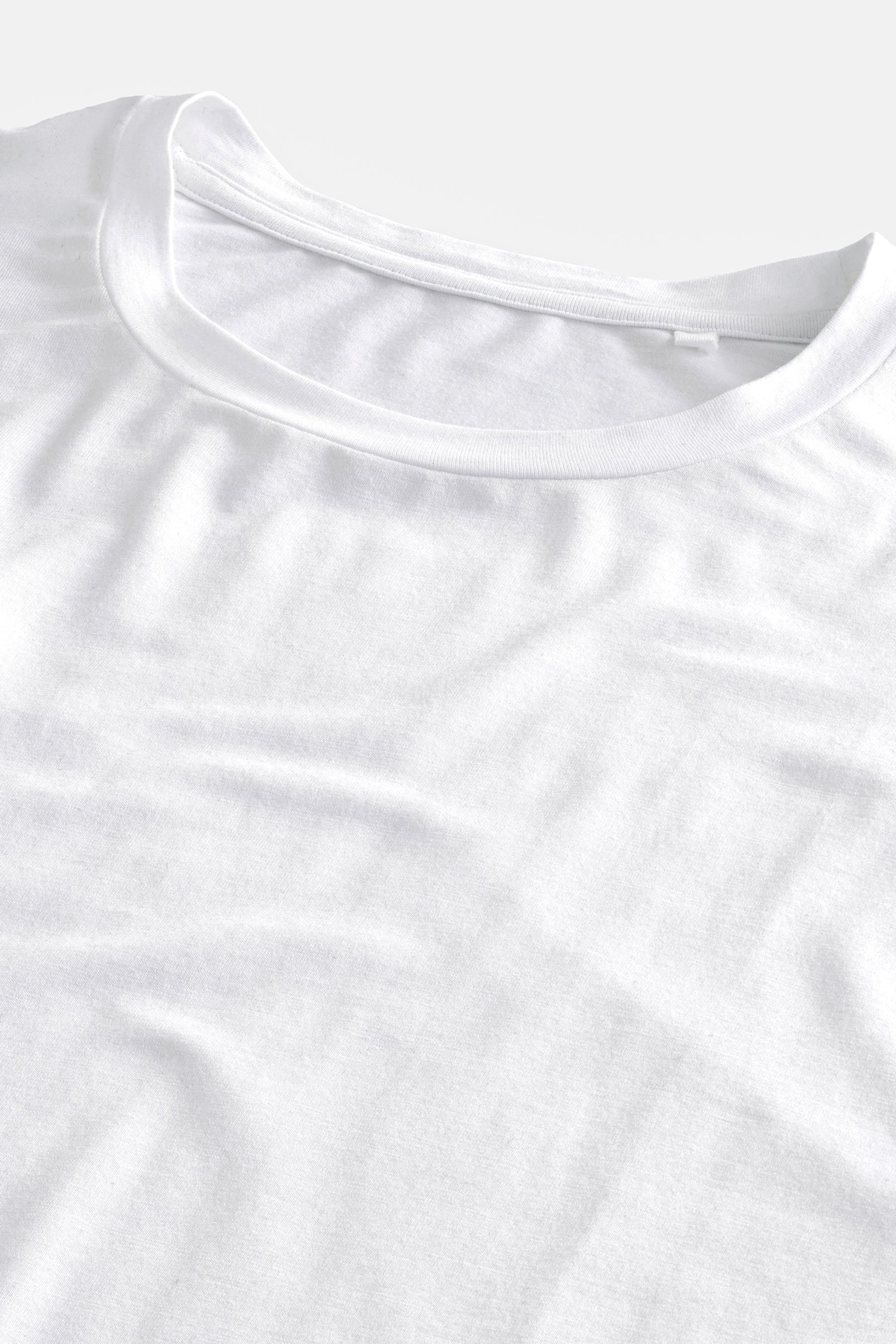 White 2 Pack Signature Bamboo T-Shirts - Image 5 of 5