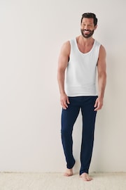 White 5 Pack Signature Bamboo Vests - Image 2 of 4