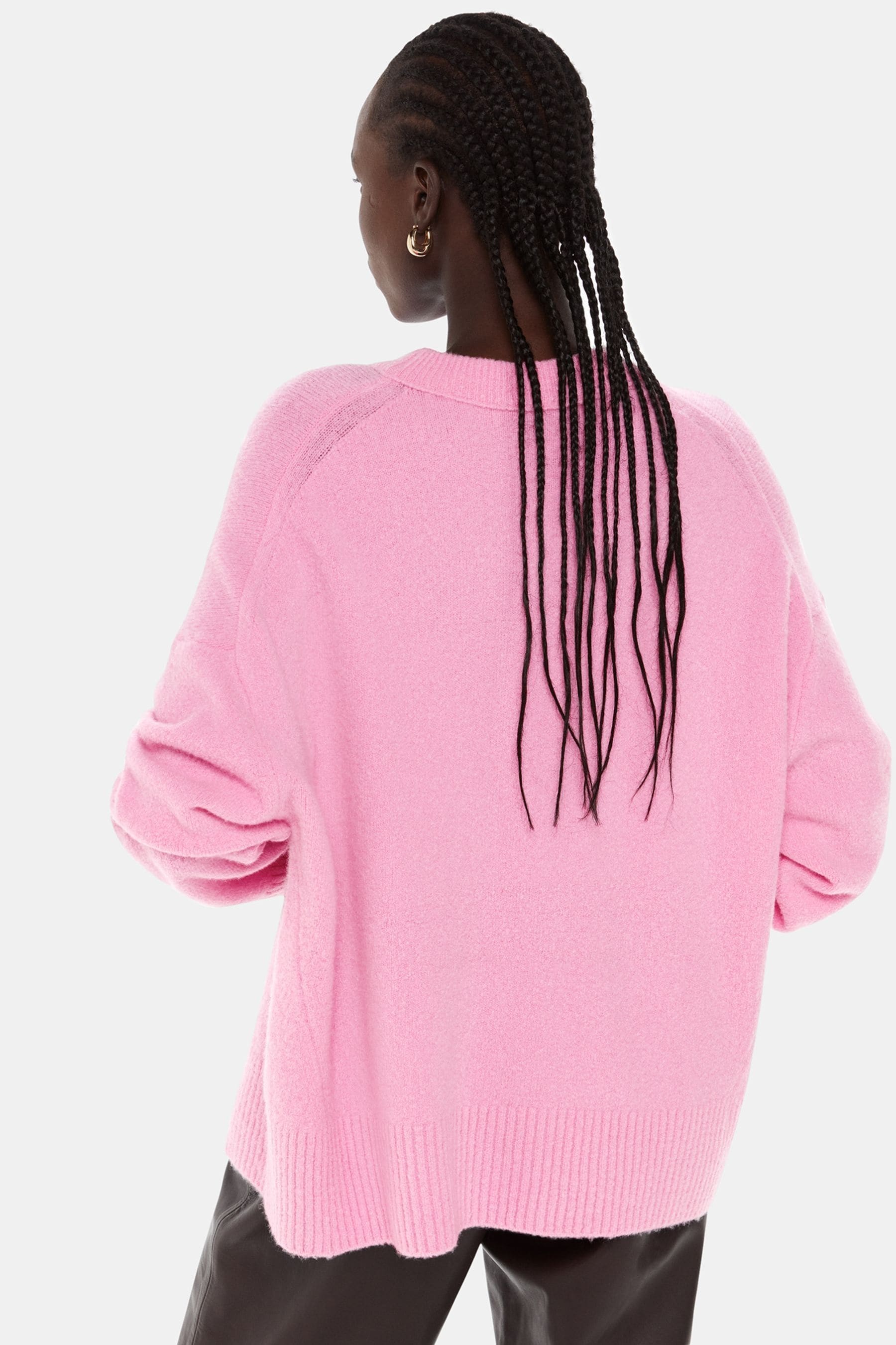 Pink boyfriend sweater top