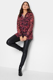 Long Tall Sally Red Sheer Button Through Shirt - Image 3 of 5