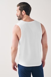 White 2 Pack Signature Bamboo Vests - Image 3 of 8