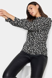 Long Tall Sally Black High Neck Keyhole Top - Image 4 of 5