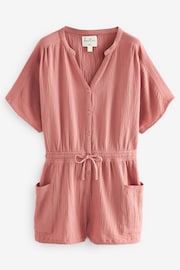 Pink Crinkle Playsuit - Image 6 of 7