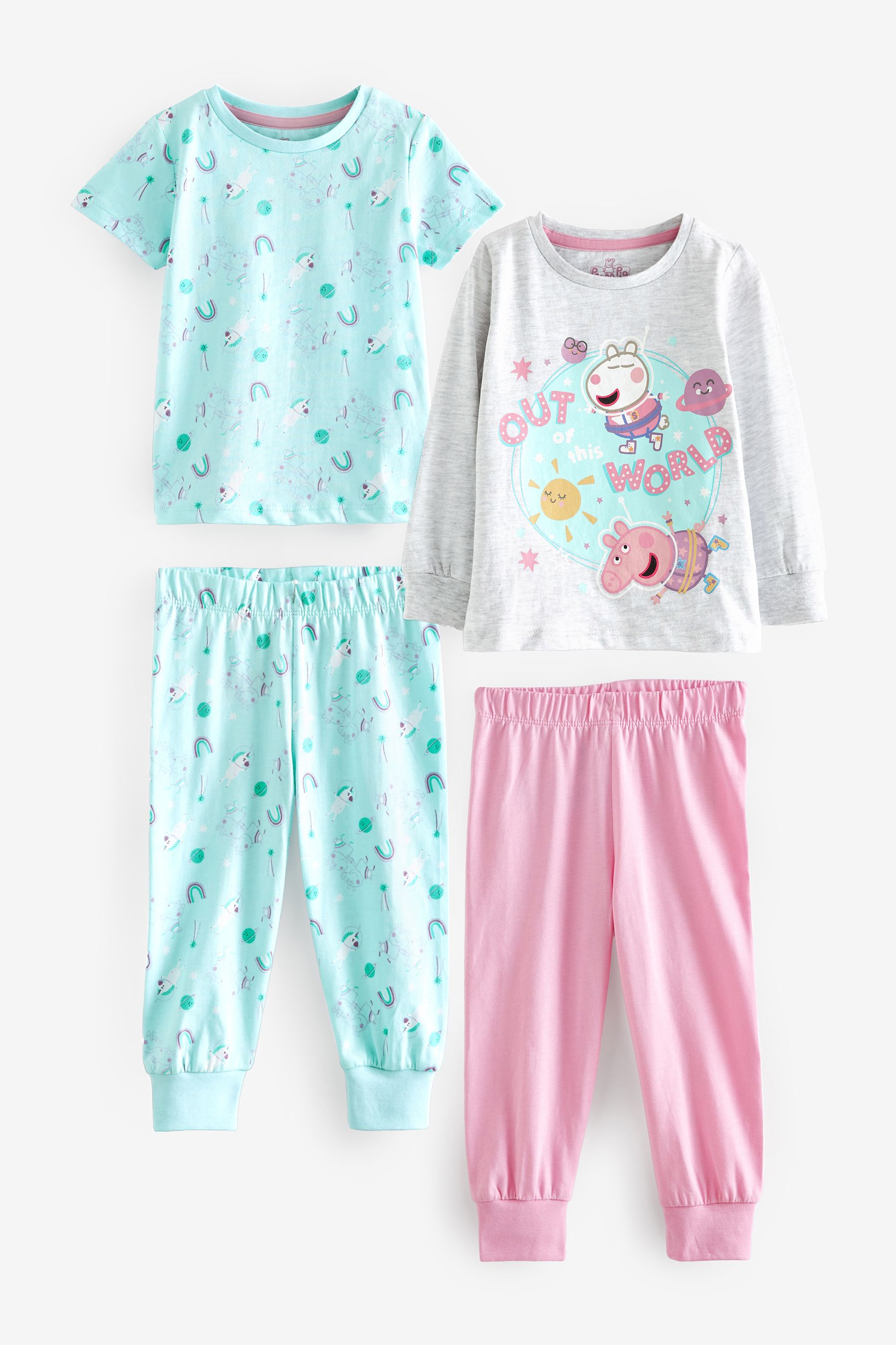 Buy Character Blue Peppa Pig Pyjamas 2 Pack from the Next UK online shop