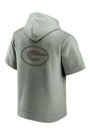 Fanatics Green NFL Bay Packers Downtime Short Sleeve Hoodie - Image 3 of 3