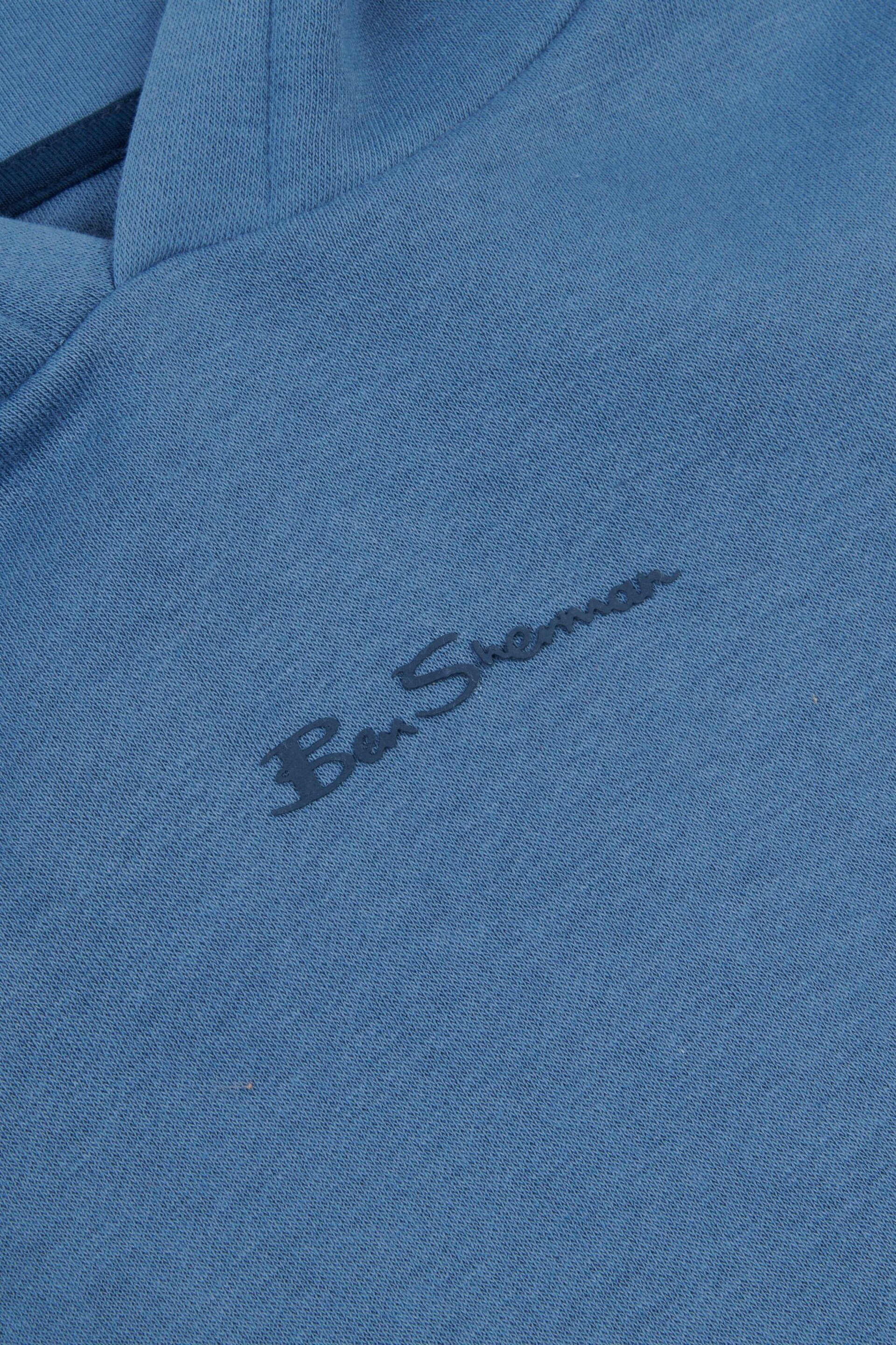 Ben Sherman Small Boys Blue Script Hoodie - Image 3 of 3