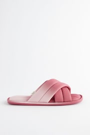 Pink Ombre Crossover Slider Slippers - Image 4 of 7