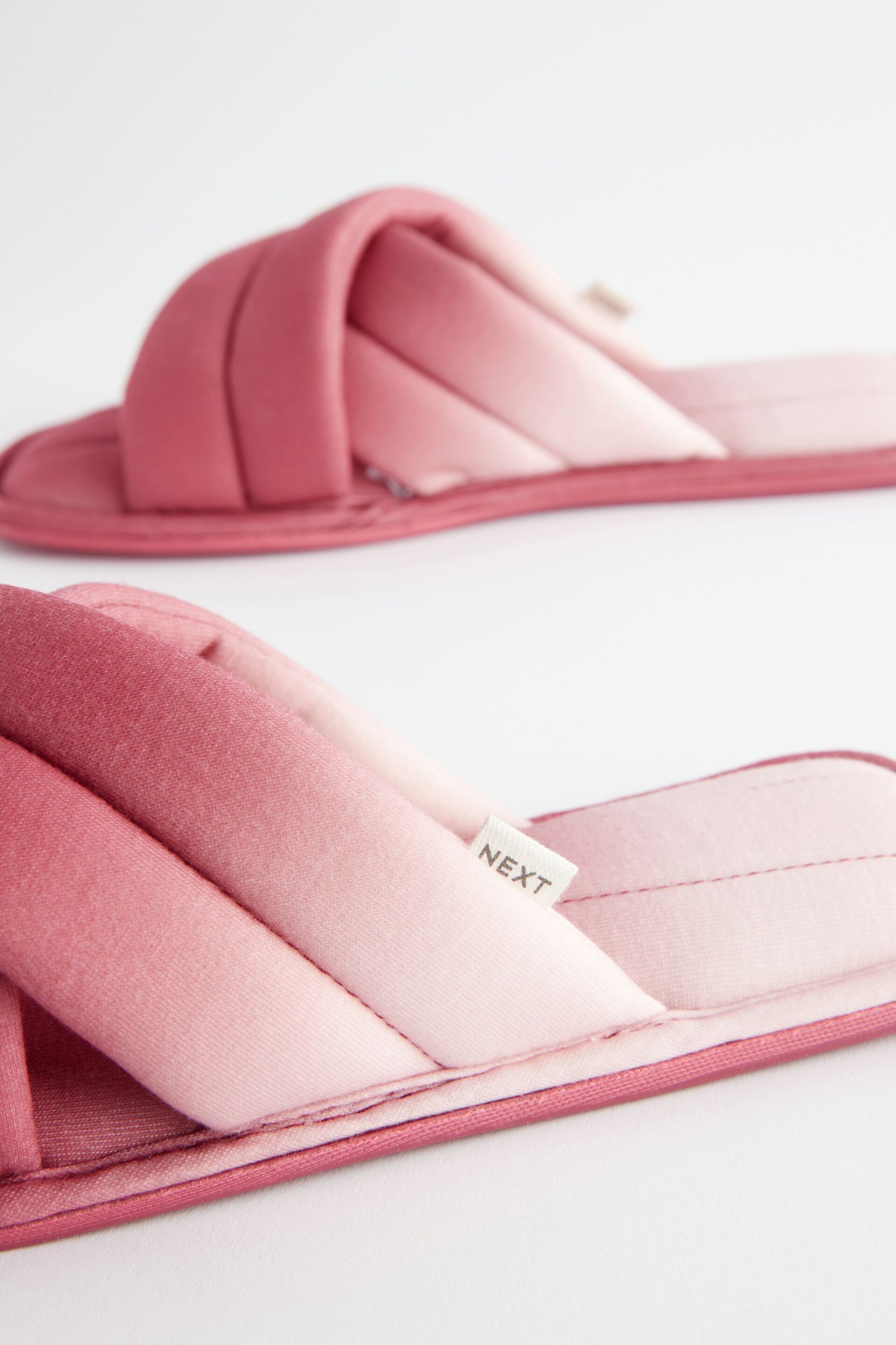 Pink Ombre Crossover Slider Slippers - Image 6 of 7