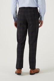 Skopes Alton Check Tailored Fit Black Suit Trousers - Image 2 of 4