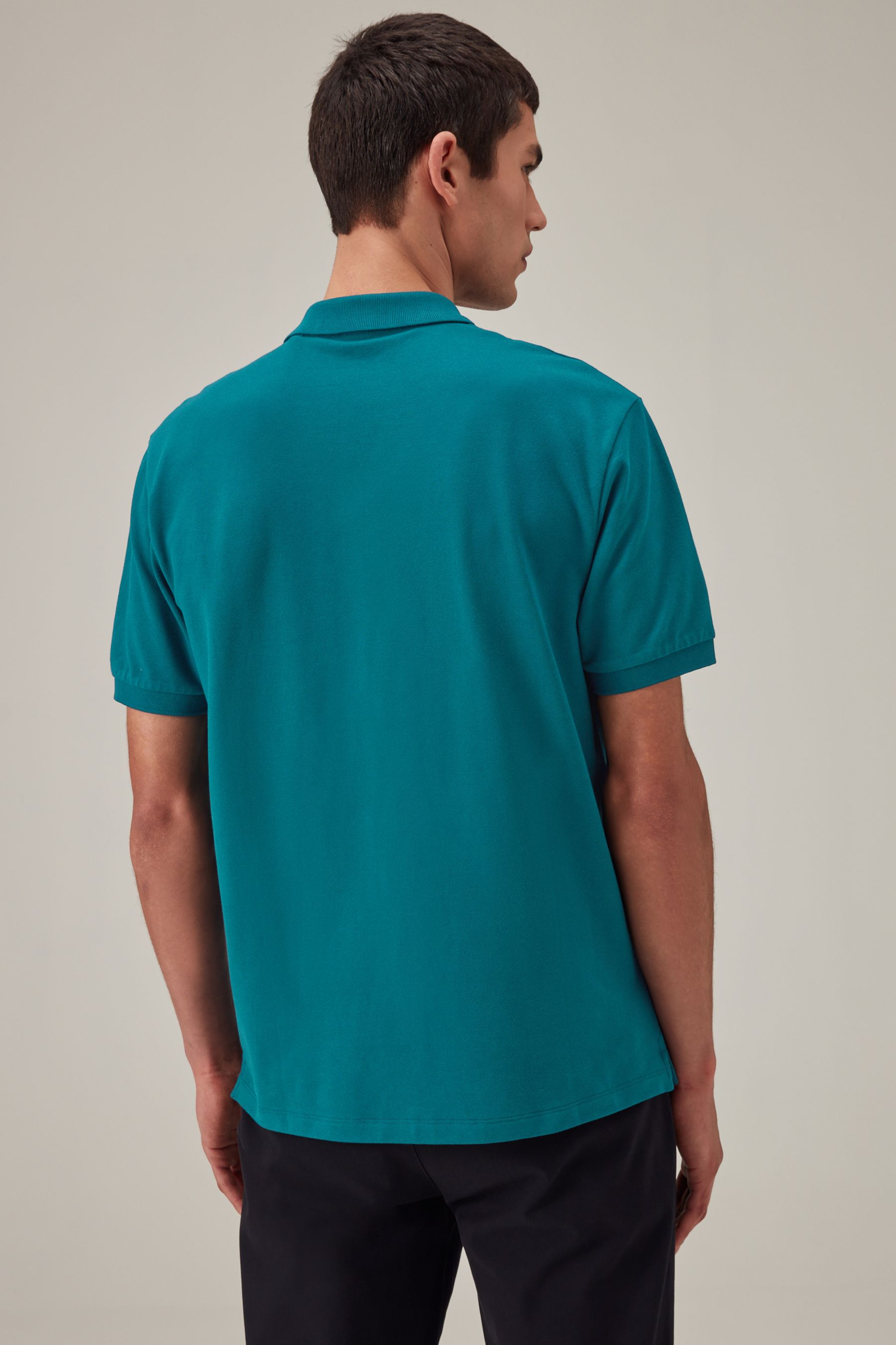 Teal collared shirt store