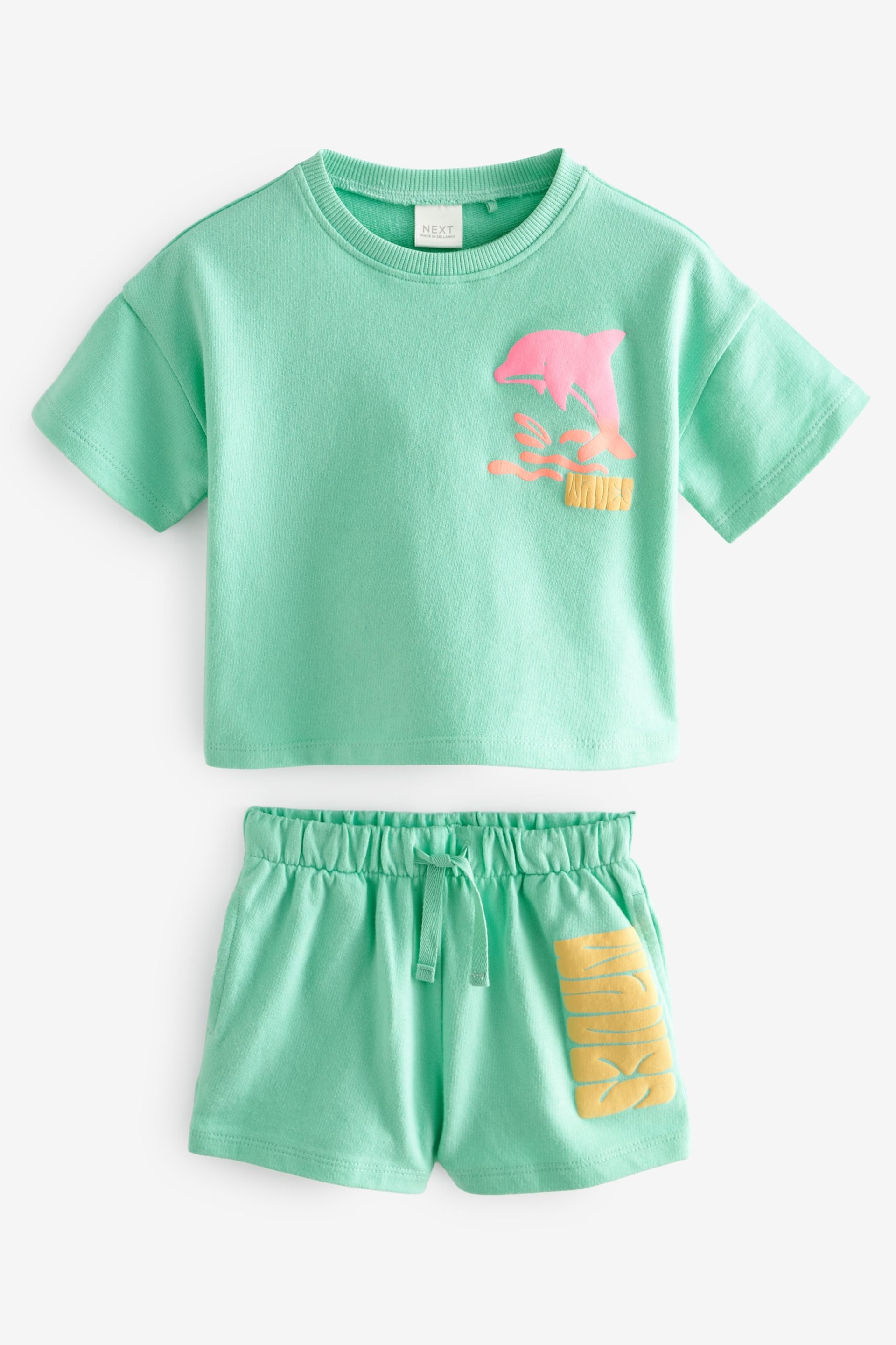 Green Dolphin T-Shirt And Shorts Set (3mths-7yrs) - Image 5 of 7