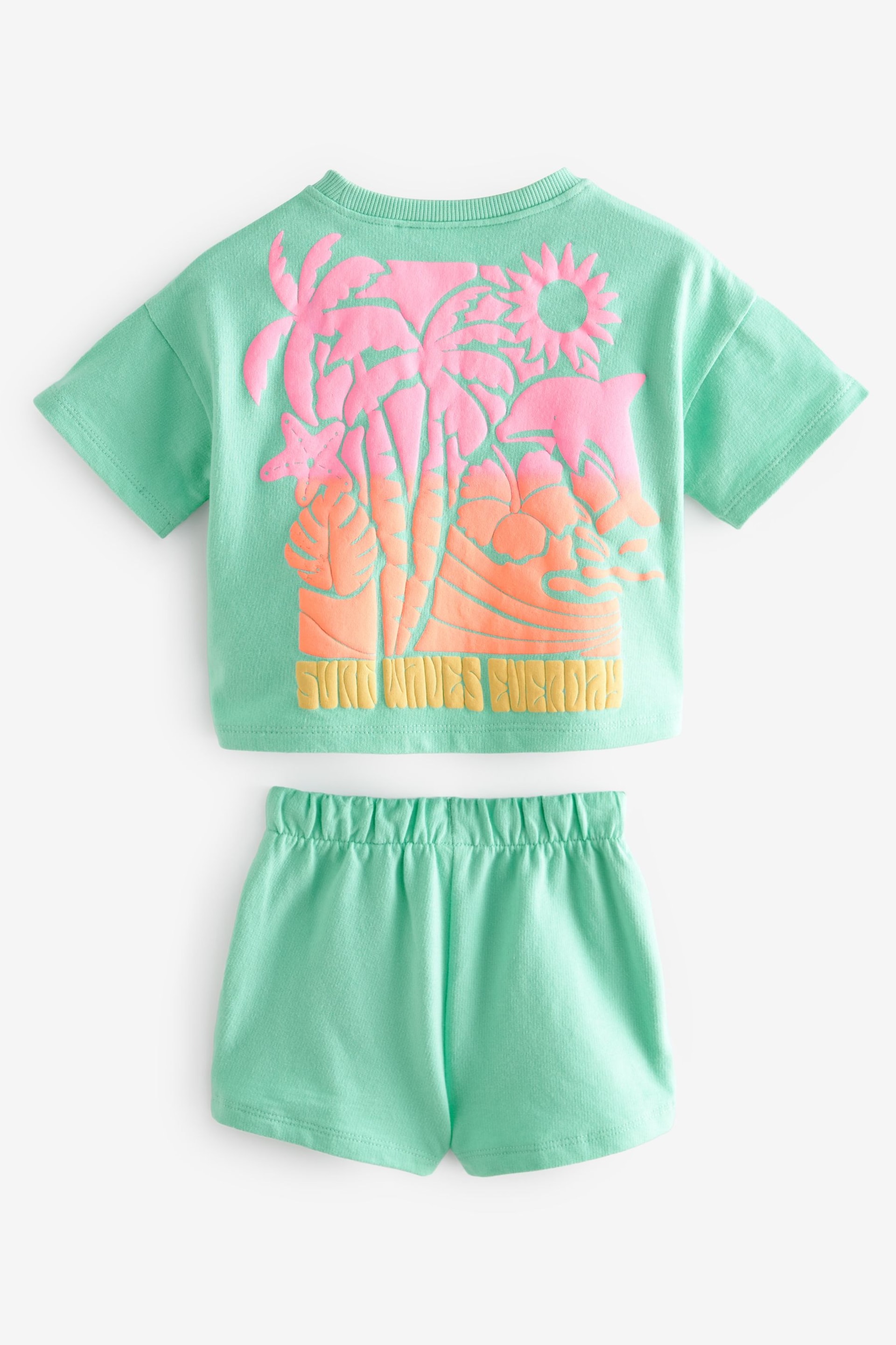 Green Dolphin T-Shirt And Shorts Set (3mths-7yrs) - Image 6 of 7