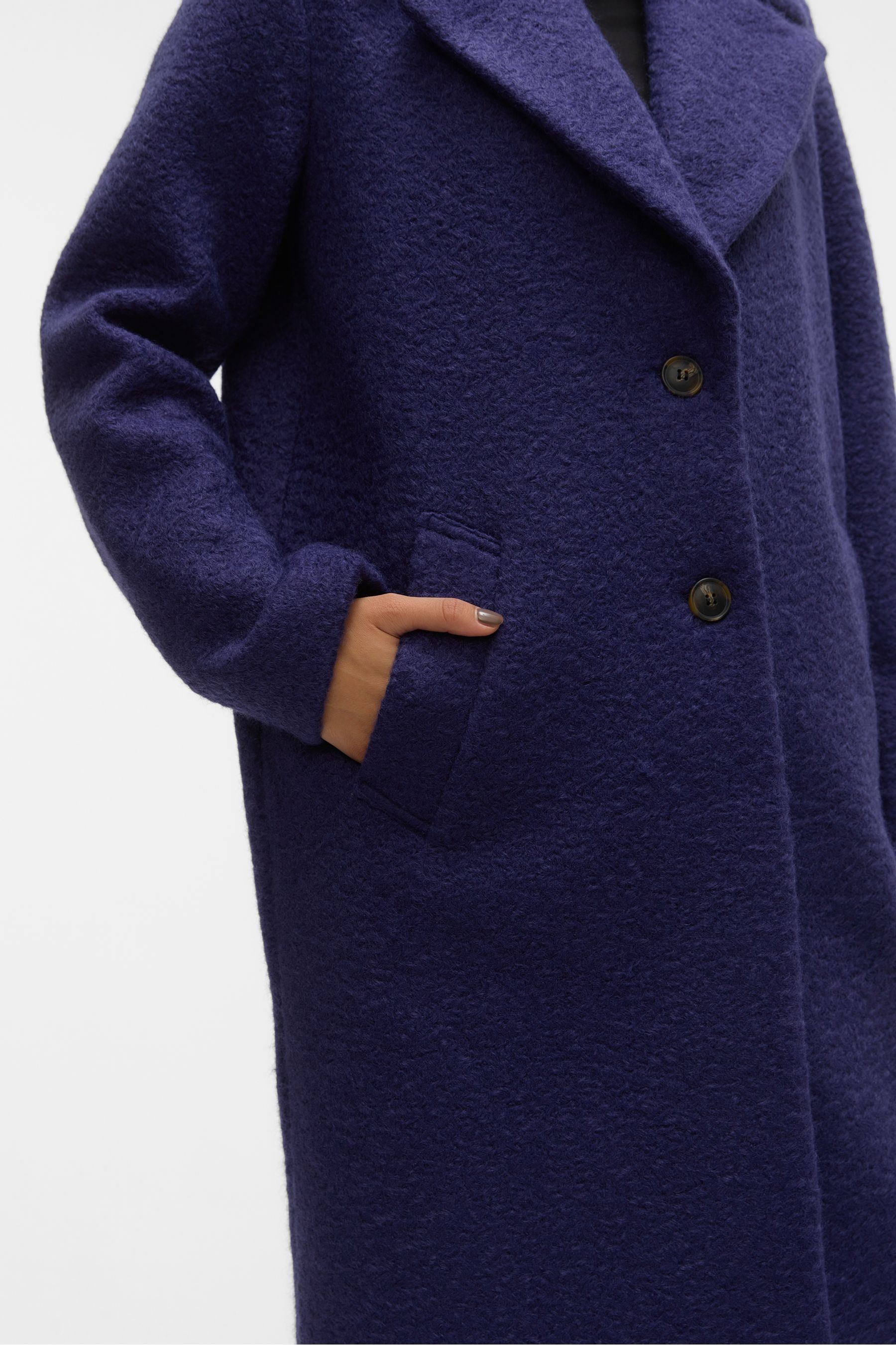 Topshop boucle button front coat cheap