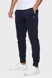 Threadbare Blue Slim Fit Pique Joggers - Image 1 of 4