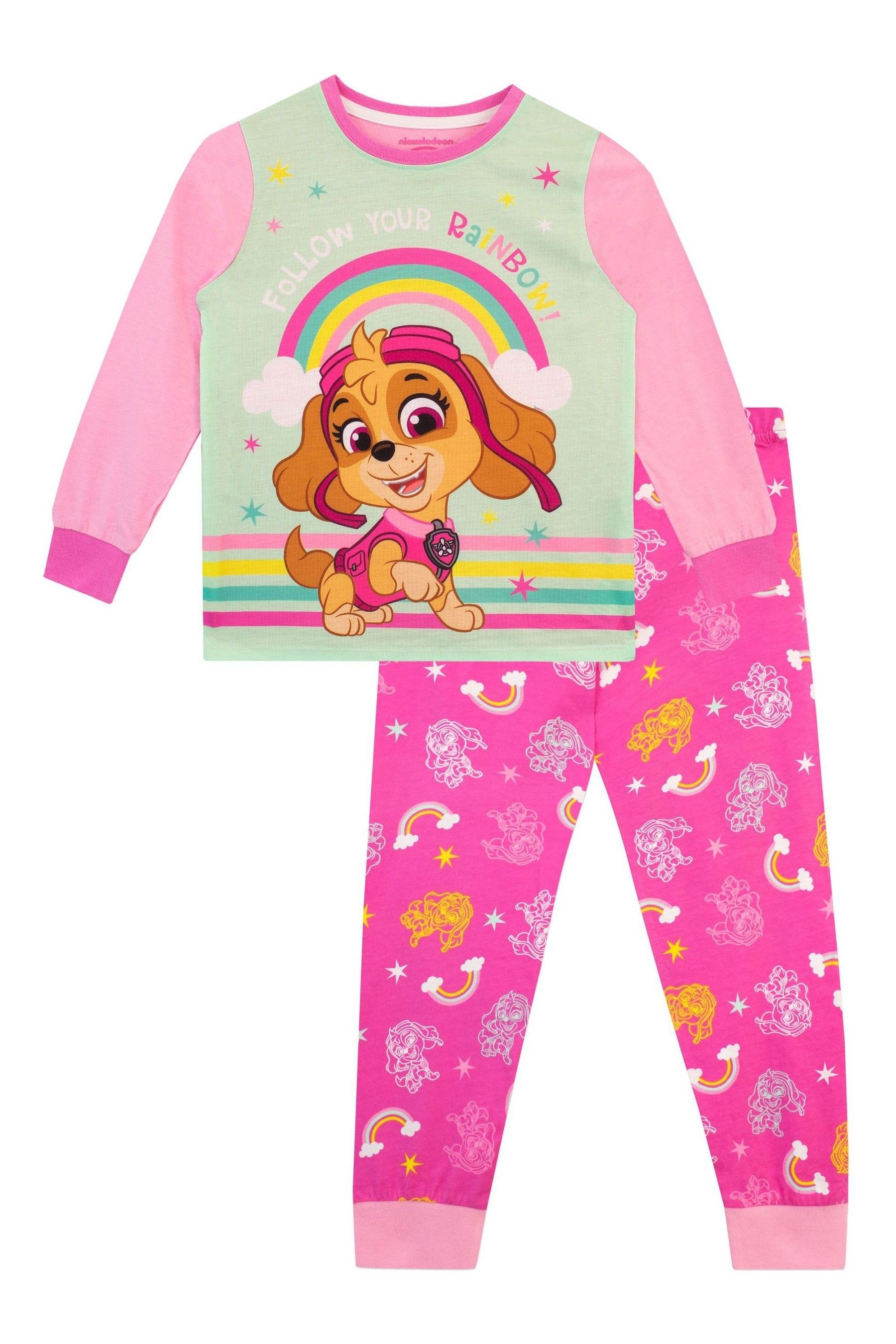 Buy Character Pink 100 Cotton Paw Patrol Dressing Gown And Pyjamas Set from the Next UK online shop