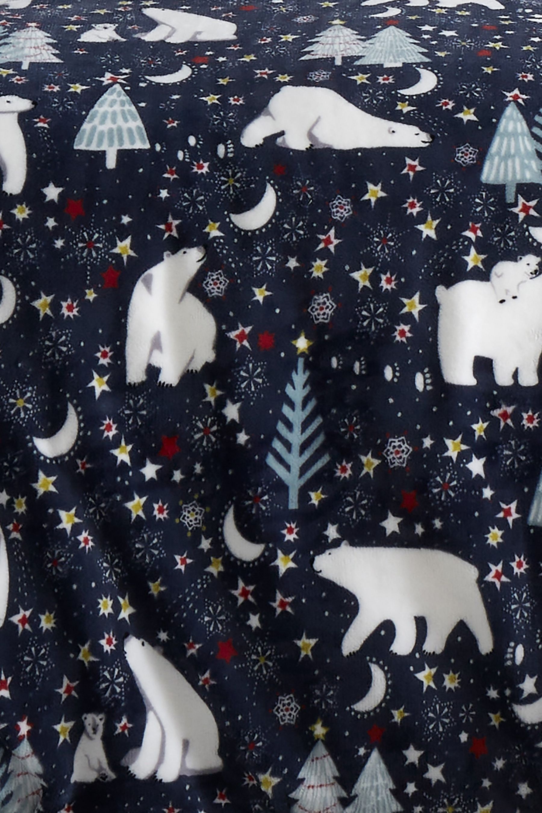 Buy Fusion Blue Starry Night Plush Fleece Duvet Cover Set from Next Luxembourg