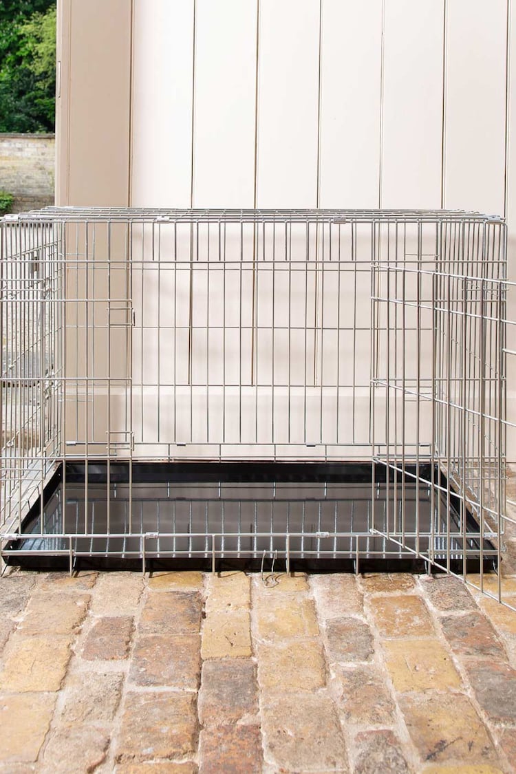 Lords and Labradors Silver Heavy Duty Deluxe Dog Crate - Image 1 of 7