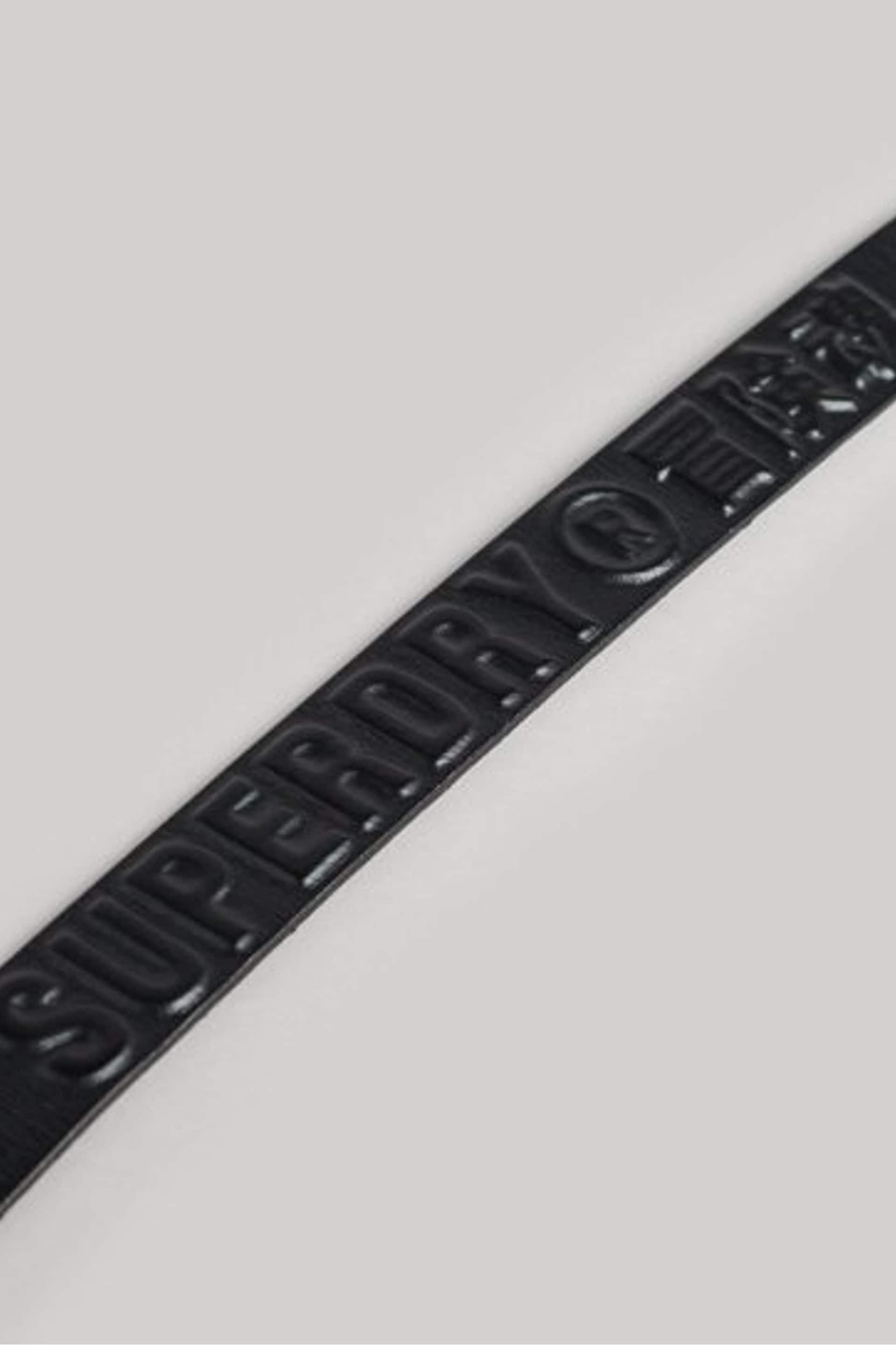 Superdry Black Vintage Branded Belt - Image 3 of 4