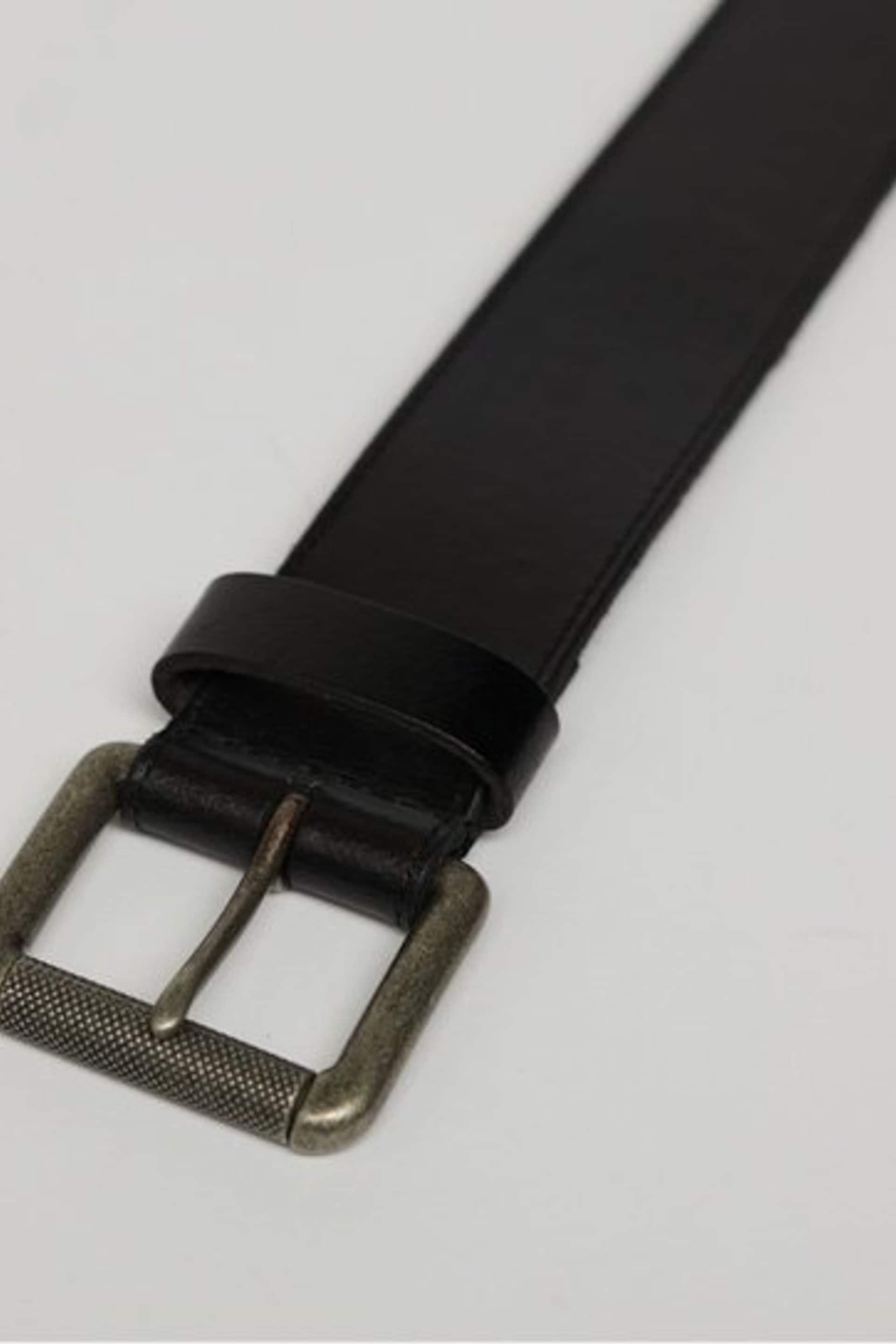 Superdry Black Chrome Vintage Branded Belt - Image 2 of 3