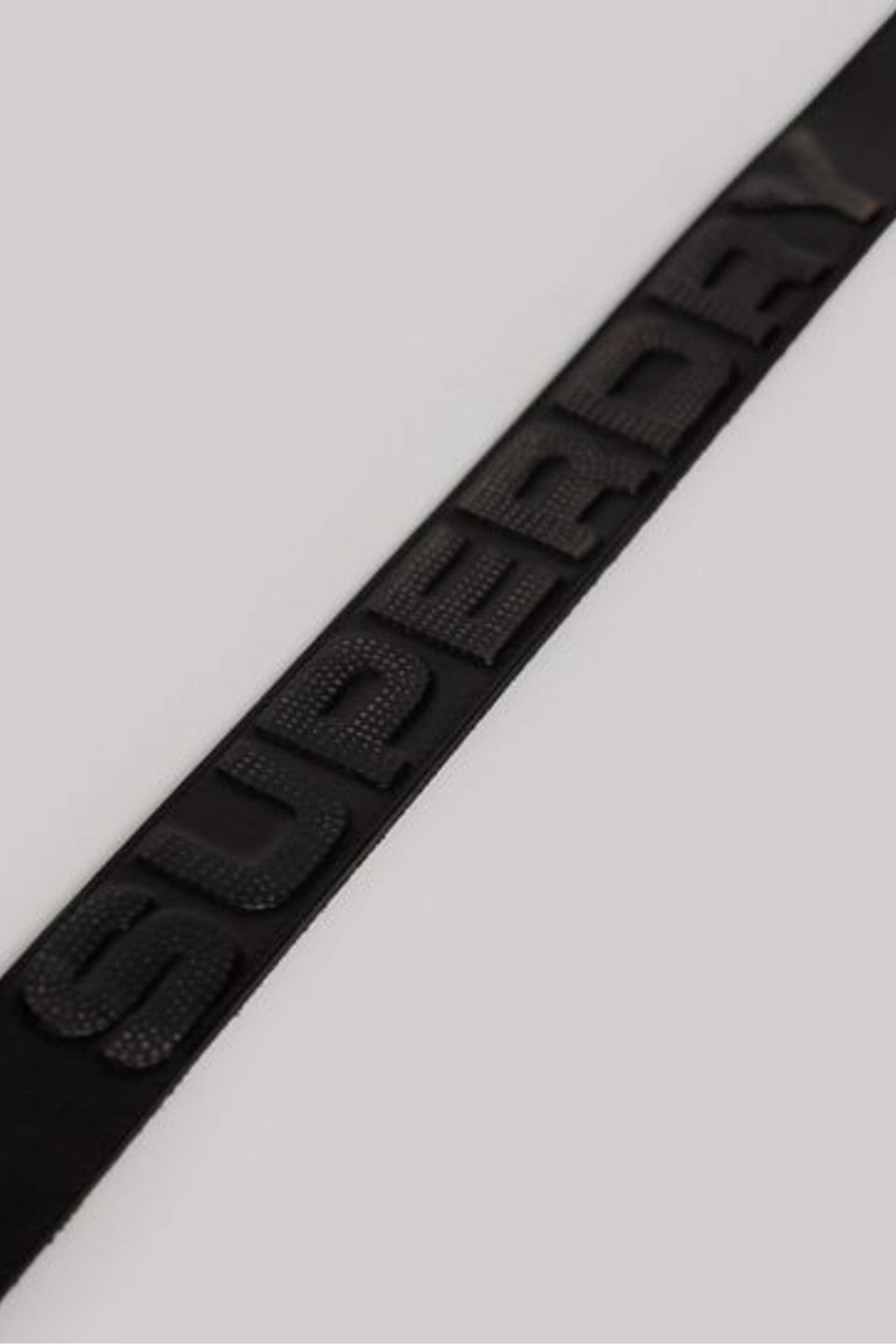 Superdry Black Chrome Vintage Branded Belt - Image 3 of 3