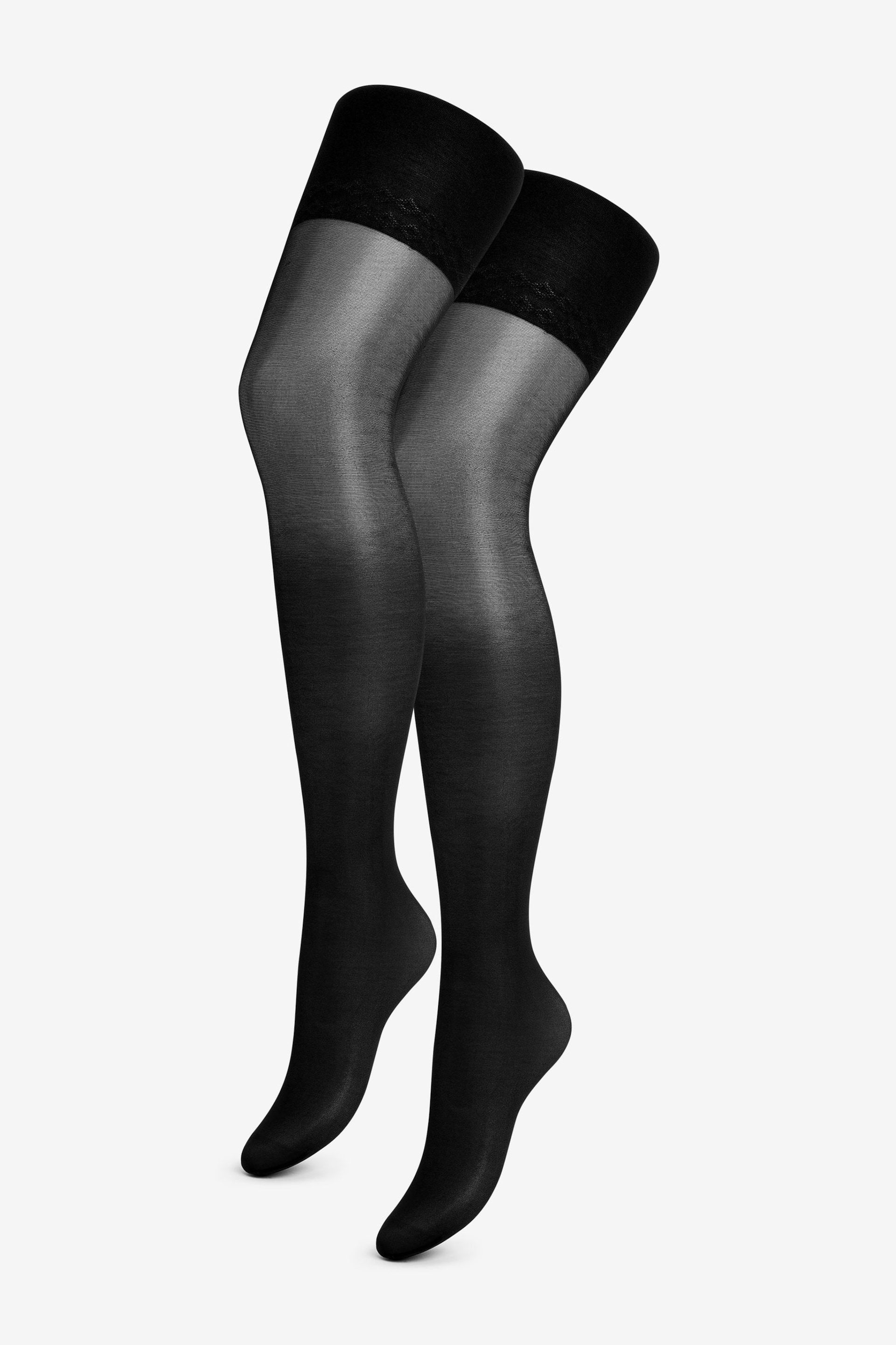 Pretty Polly 20 Denier Bodyshaping Sheer Longline Tights 2 Pack - Image 1 of 3