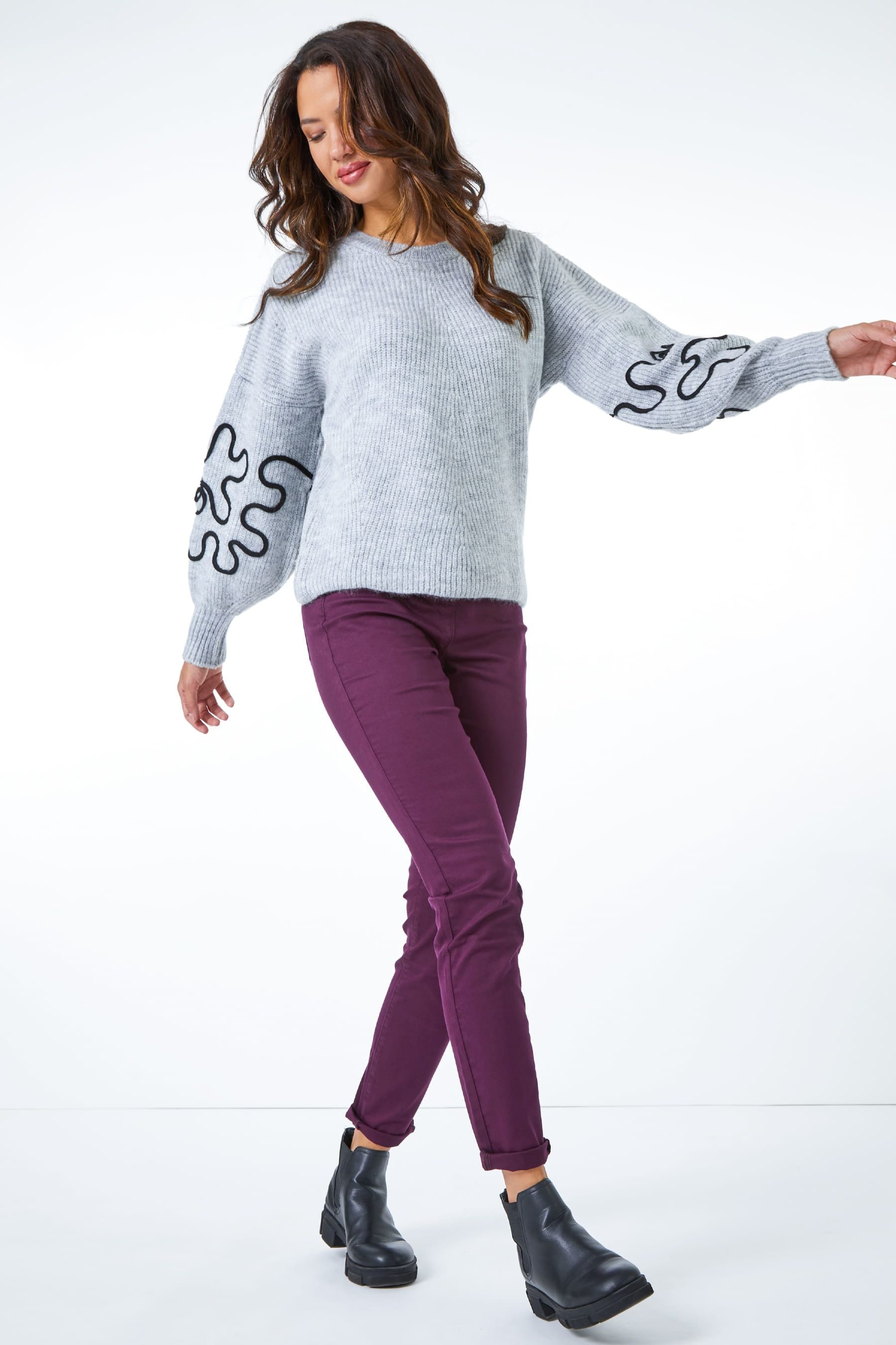 Purple jeggings uk top