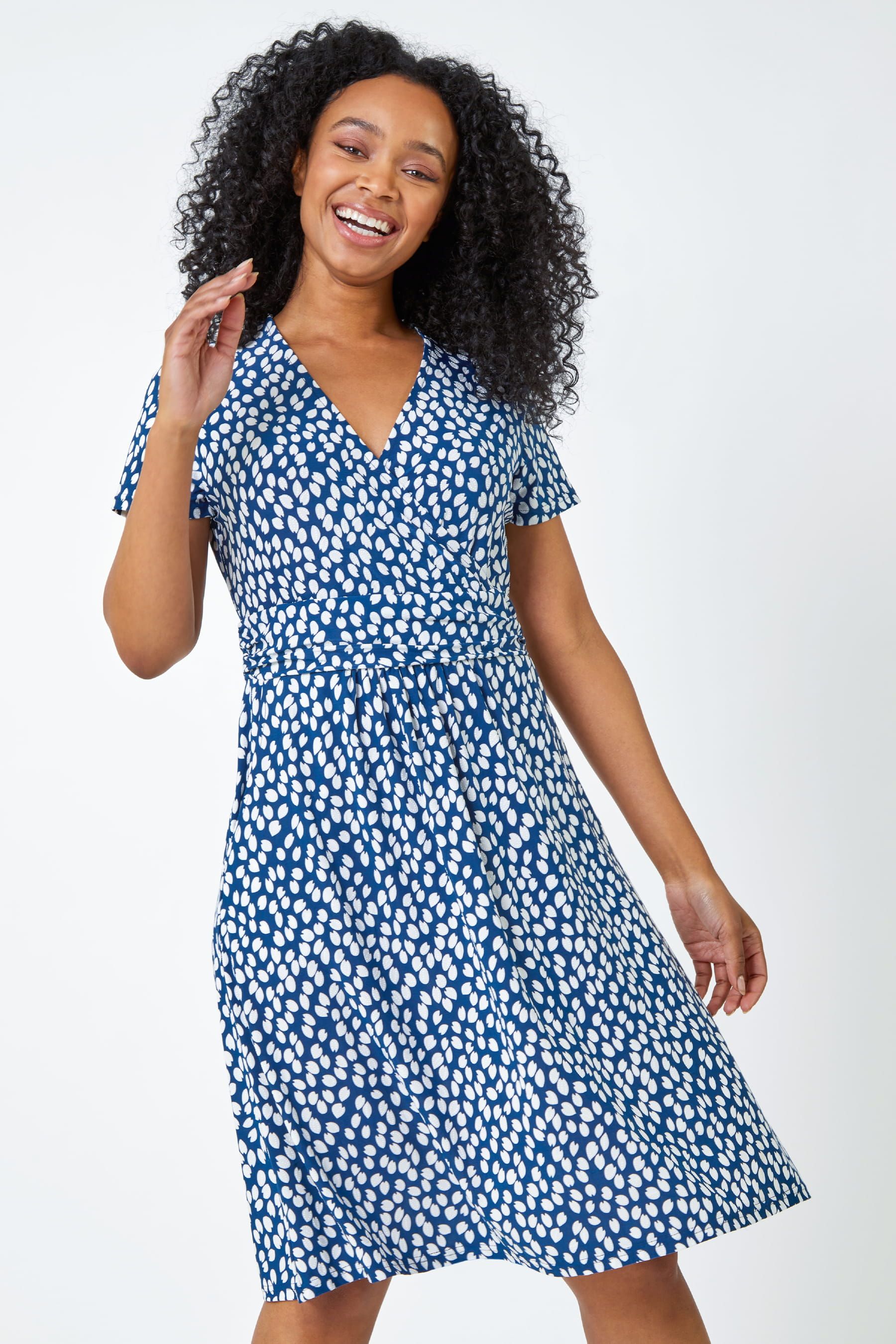 Spot wrap dress cheap