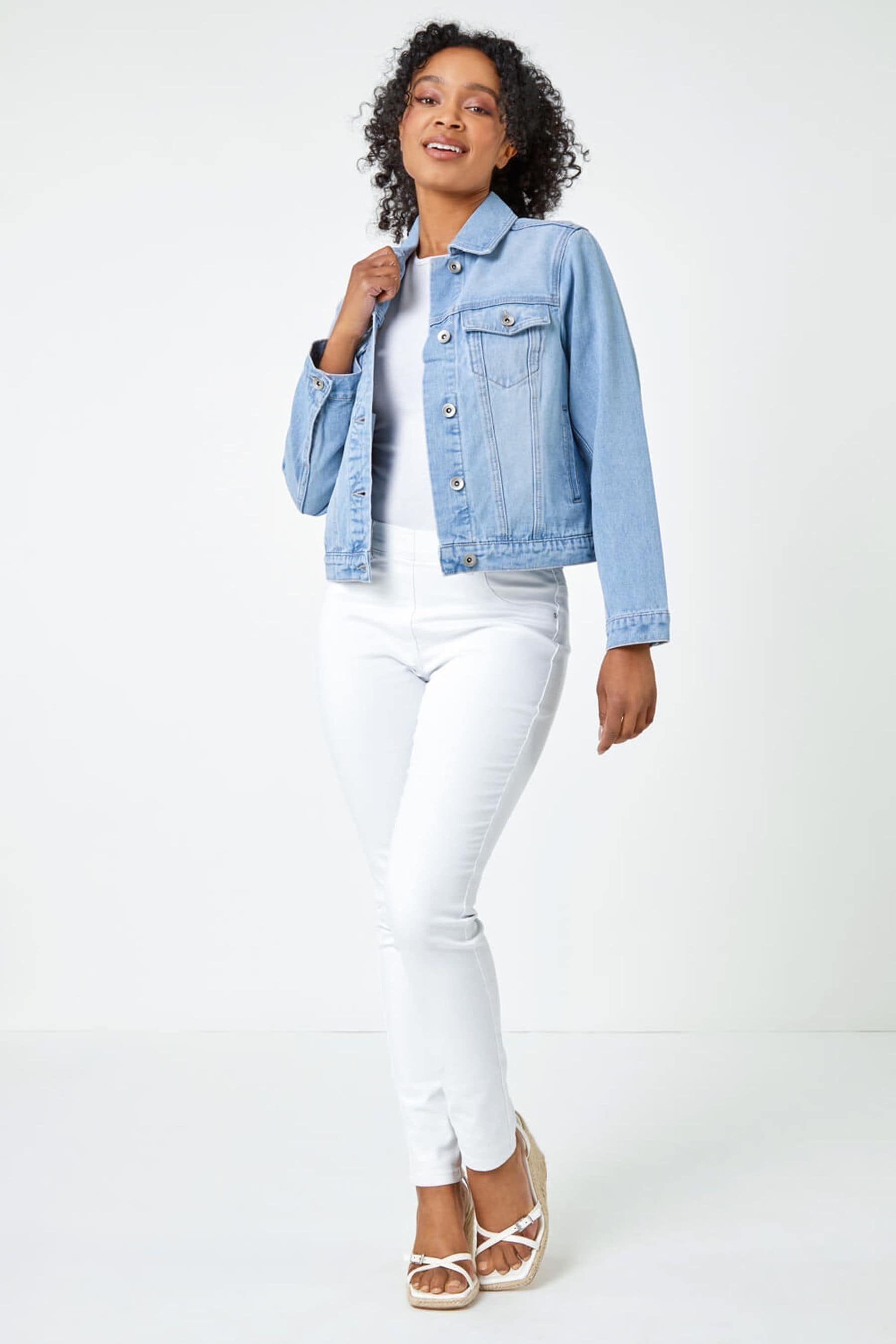 Denim jacket petite store