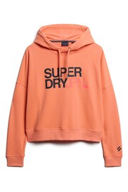 Superdry Pink Sportswear Logo Boxy Hoodie - Image 4 of 6