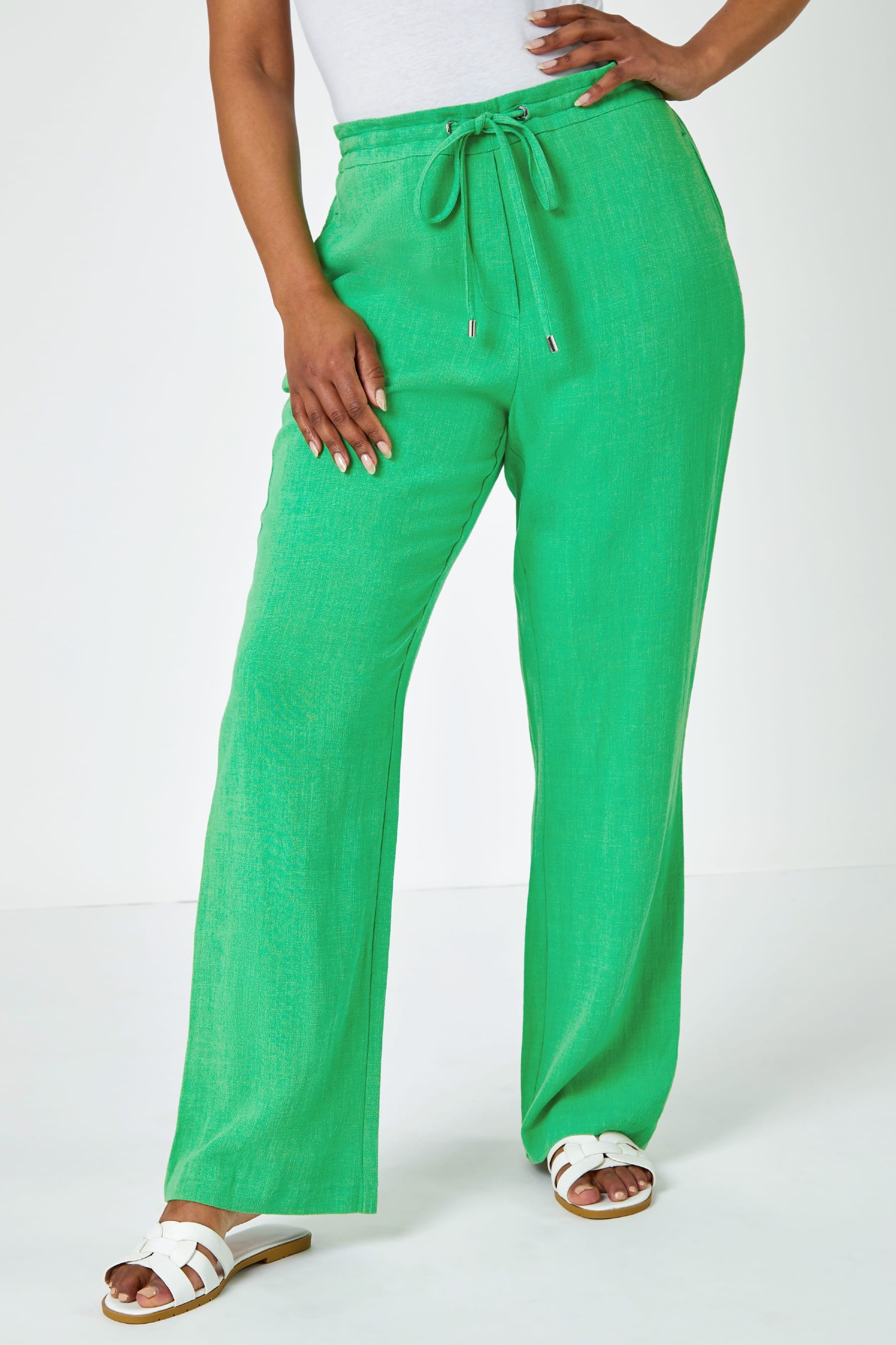 Next petite linen trousers online