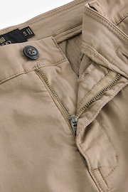 Stone Slim Fit Premium Laundered Stretch Chino Shorts - Image 7 of 10