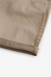 Stone Slim Fit Premium Laundered Stretch Chino Shorts - Image 9 of 10