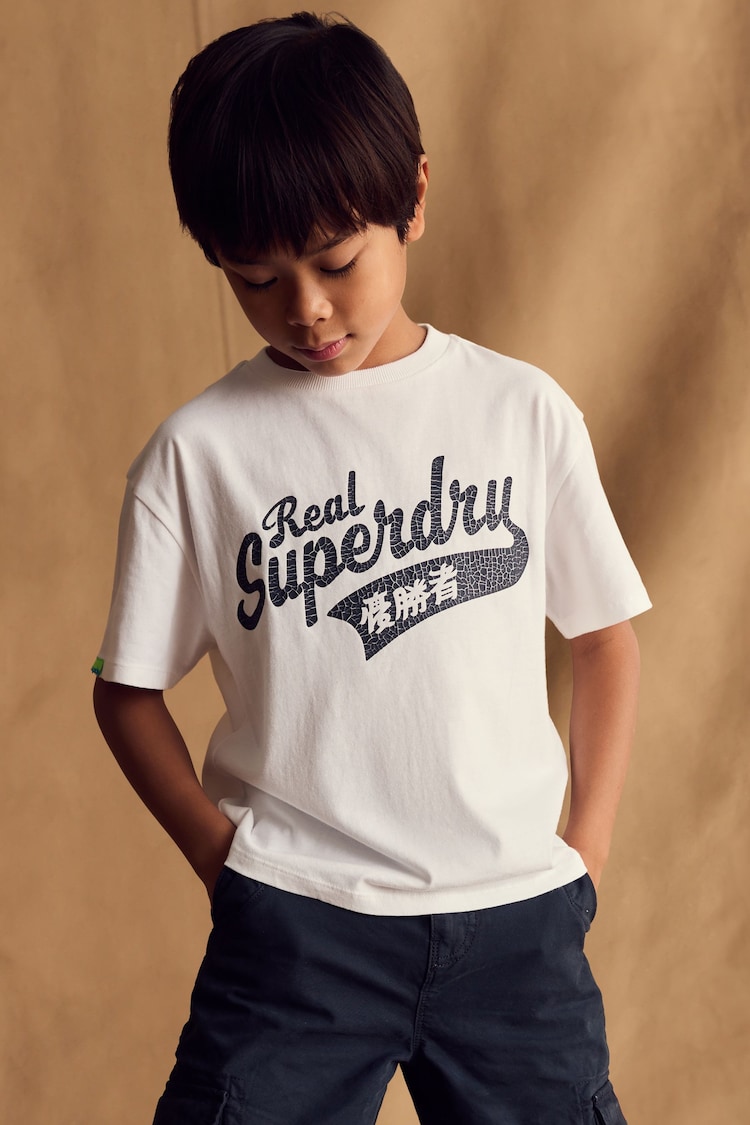 Superdry White Essentials T-Shirt - Image 1 of 6