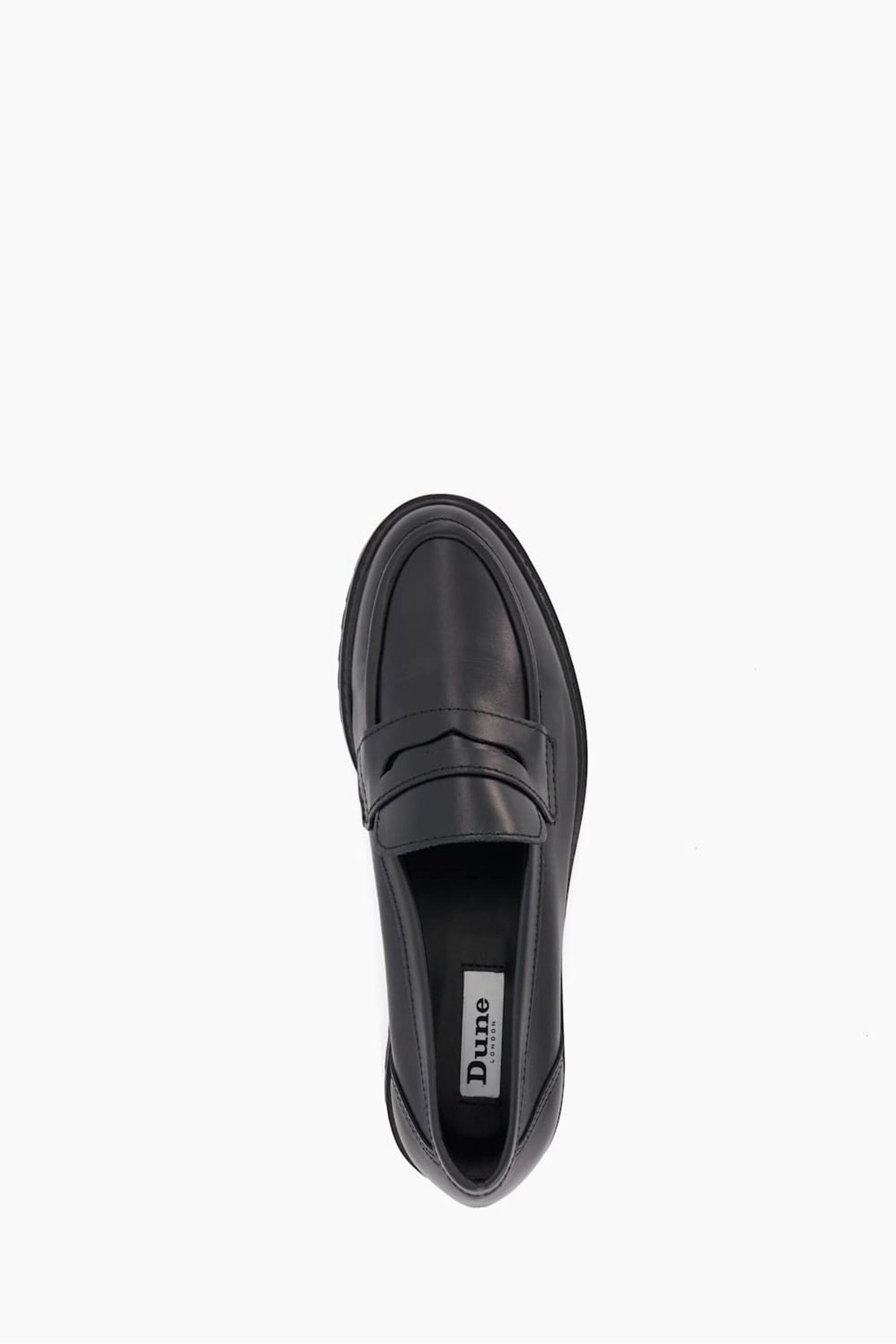 Dune London Black Gild Cleated Penny Loafers - Image 4 of 6