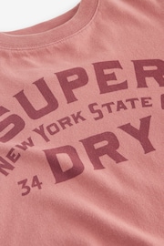 Superdry Rose Pink Printed T-Shirt - Image 8 of 9