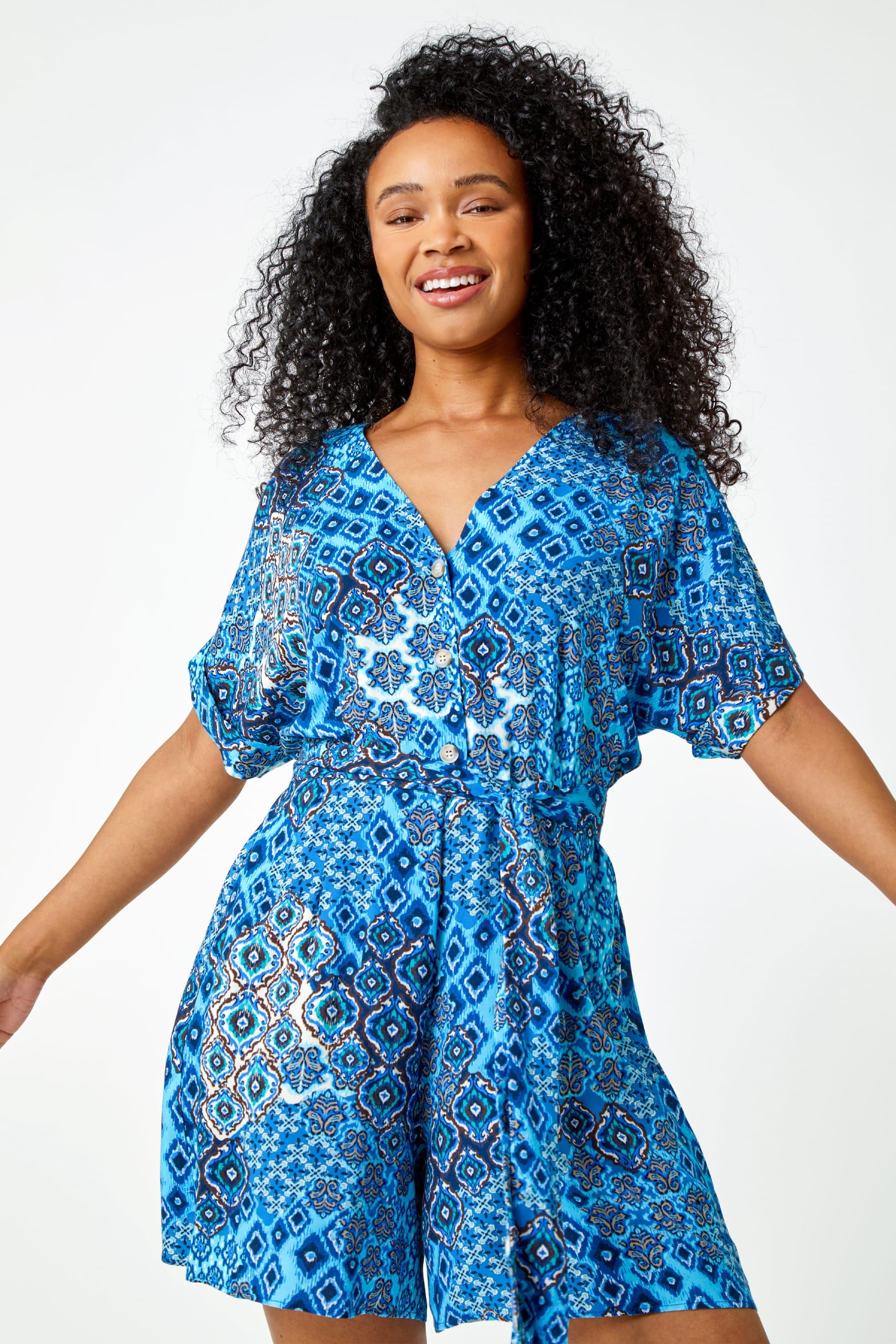 Boho playsuit uk on sale