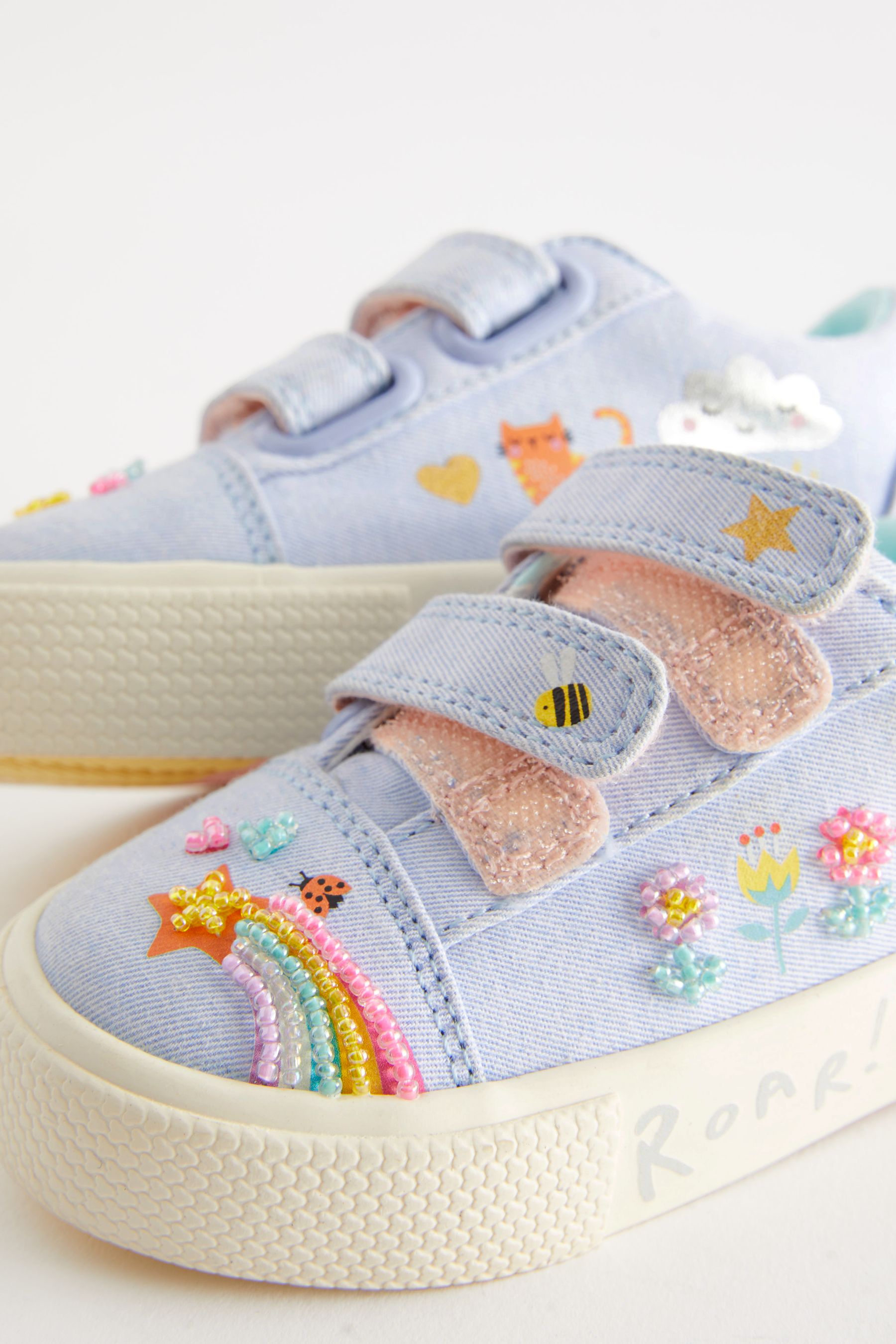 Girls rainbow trainers store