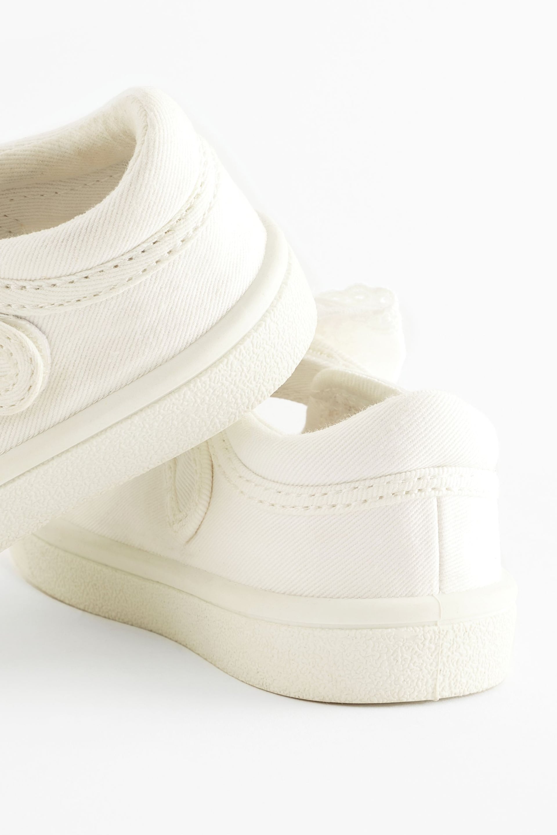 White Wide Fit (G) Machine Washable Mary Jane Shoes - Image 5 of 6