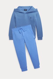 Polo Ralph Lauren Blue Fleece Hoodie - Image 3 of 3