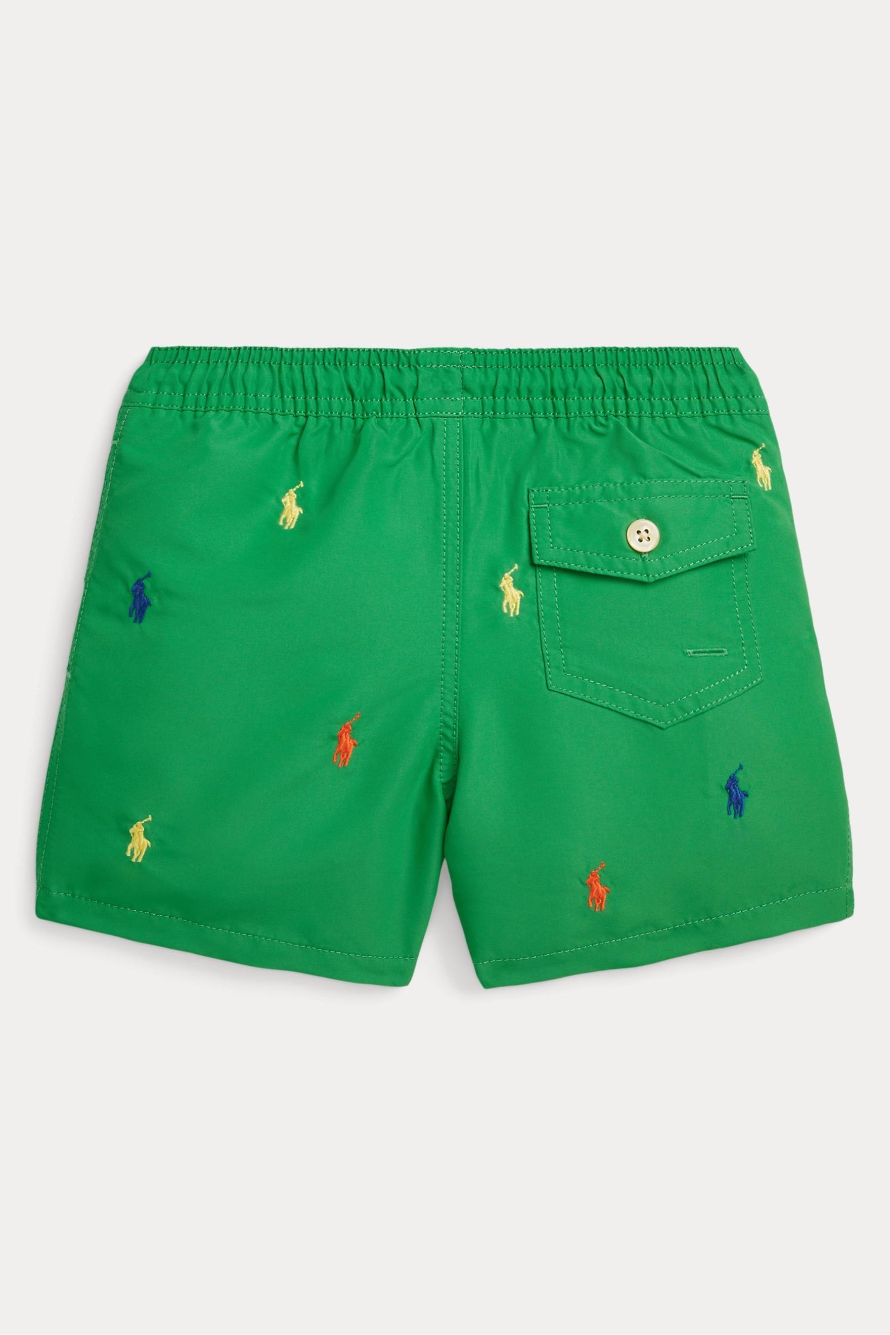 Buy Polo Ralph Lauren maillot de bain vert a imprime poney voyageur garcon from Next Luxembourg