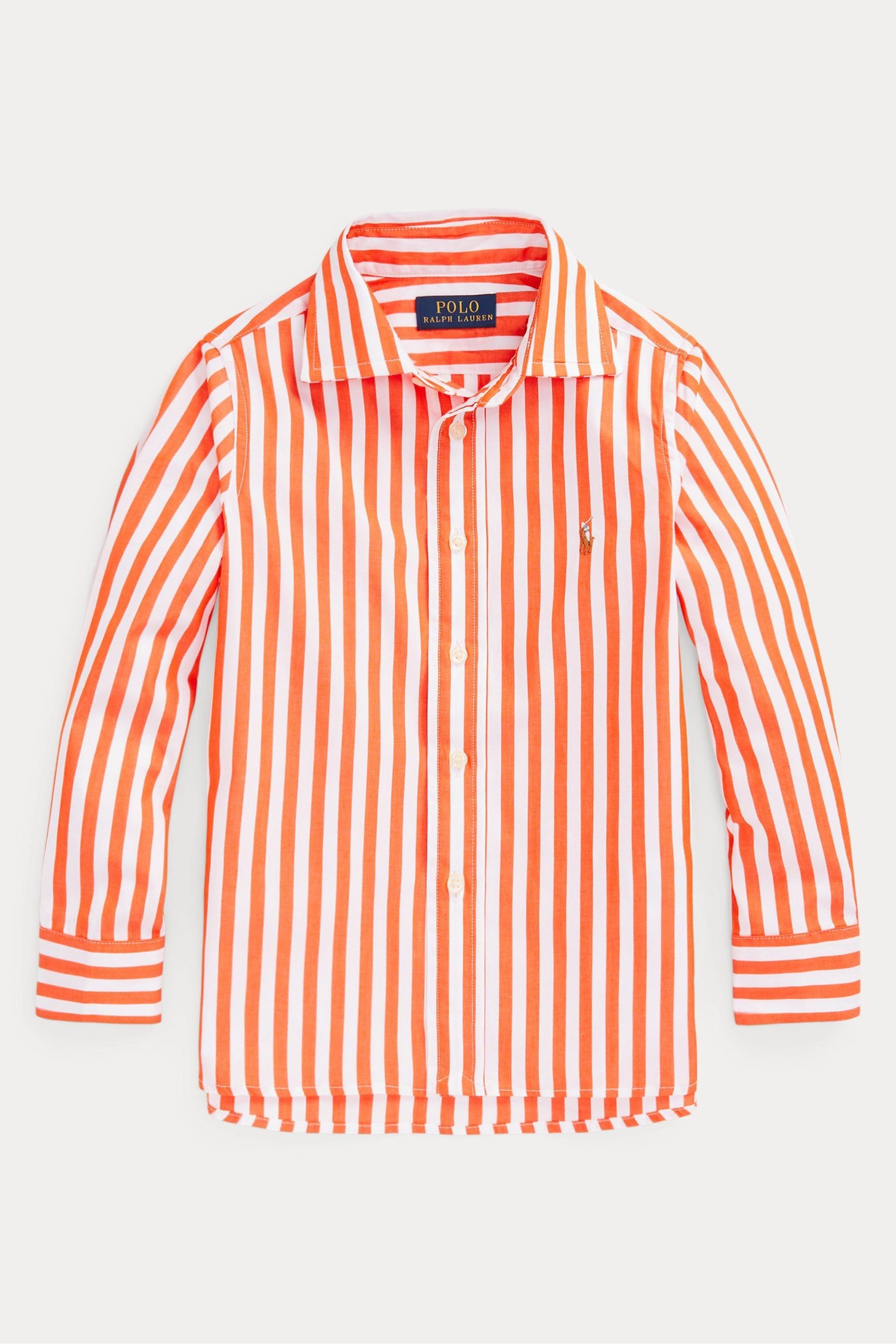 Buy Polo Ralph Lauren Chemise en popeline de coton rayee orange from Next Luxembourg