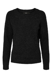 VERO MODA Black Round Neck Soft Touch Knitted Jumper - Image 4 of 5