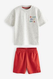 Red/Blue Slogan Short Sleeve 3 Pack Pyjama Set (9mths-12yrs) - Image 8 of 12