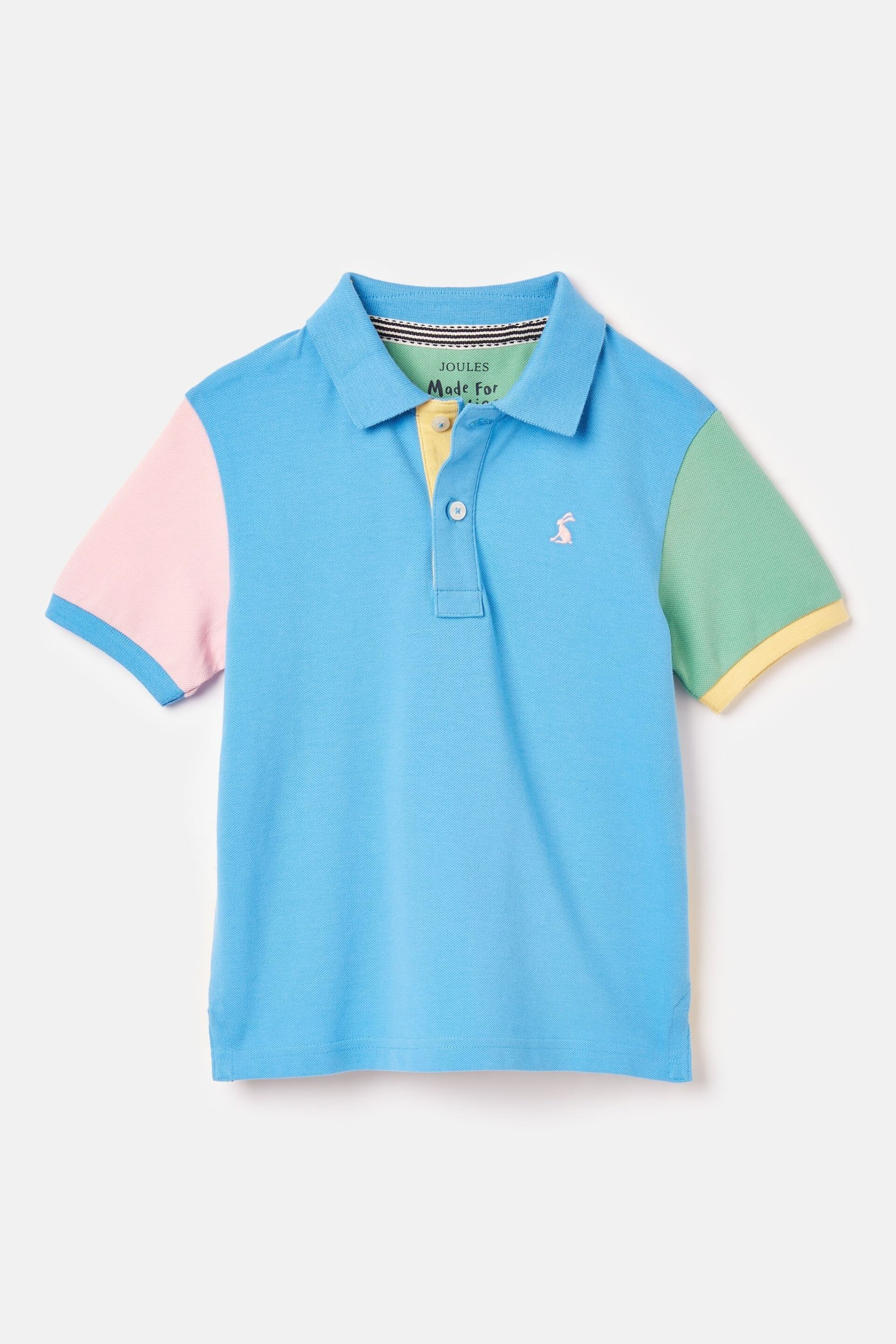 Joules Woody Multi Pique Cotton Polo Shirt - Image 1 of 5